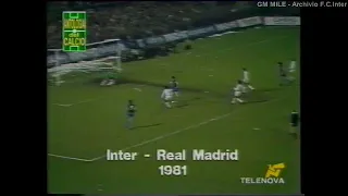 1980-81 (SF Rit Coppa Campioni - 22-04-1981) INTER-Real Madrid 1-0 [Bini] HLTS Telenova