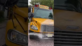 Washing A DIRTY School Bus!