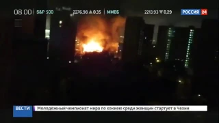 Пожар в гостинице на северо востоке Москве