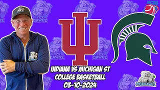 Indiana vs Michigan State 3/10/24 Free College Basketball Picks and Predictions  | NCAAB Pick