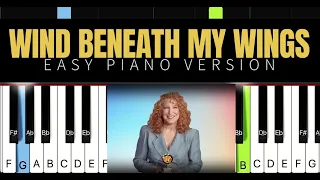 Wind Beneath My Wings (Bette Midler) | EASY SLOW Piano Tutorial