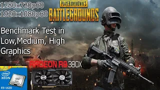 PUBG LITE  Bechmark PC Test | Xeon E5 -1620 v2 + R9 380X 4GB |Low, Medium, High 1080p |