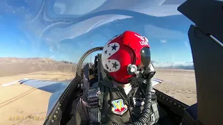 Great USAF Thunderbird Opposing Solo Cockpit Video