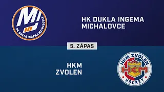 5. zápas štvrťfinále play-off Michalovce – Zvolen 3:1 (HIGHLIGHTY)