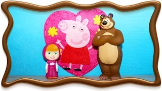 #Маша и Медведь #День Святого Валентина. #Маша и Медведь делают валентинку