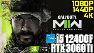 Call of Duty: Modern Warfare 2 Campaign | i5 12400F + RTX 3060 Ti | 1080p, 1440p, 4K benchmarks!