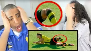 Top 10 Horrific Injury In Football • OUCH! REACTION