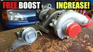 TD04 wastegate actuator replacement and boost adjustment | Toyota Starlet 4efe turbo build.