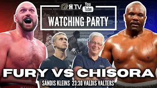 🔴FURY vs CHISORA | Watching Party ar Valdi Valteru & Sandi Kleinu | Taisons Fjūrijs vs Dereku Čisoru