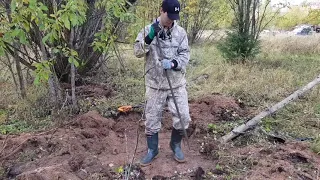 Металлоискатель привел нас к Мечте. Все матллокопщики завидуют находке.