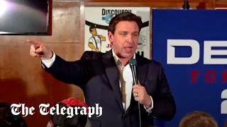 'You're being rude, stop': DeSantis challenges heckler on Iowa campaign trail