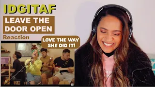 First time hearing Idgitaf - Leave The Door Open (Bruno Mars Cover) Live Session | REACTION!!