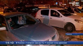 В Тюмени заработал уличный автокинотеатр