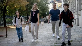 Ukrainische Flüchtlinge in Wien: Neubeginn für Familie Titkow | AFP