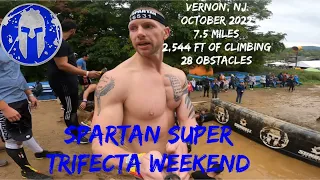 I TOOK ON THE SPARTAN TRIFECTA WEEKEND! - Spartan SUPER (ALL OBSTACLES) - Vernon NJ - October 2022