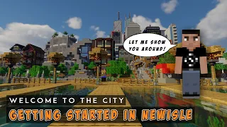 Welcome to Newisle! | Your Starting Guide | Minecraft Modern City Map