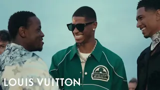 Marcus Rashford at the Men's Spring-Summer 2024 Show | LOUIS VUITTON