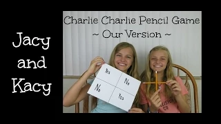 Charlie Charlie Pencil Game Challenge ~ Our Version ~ Jacy and Kacy
