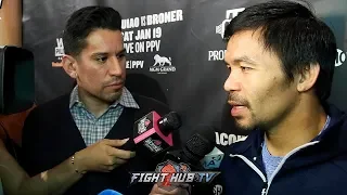 MANNY PACQUIAO SAYS HE NEVER SAID NO TO CRAWFORD FIGHT !"WANTED TO FIGHT HIM BEFORE THE HORN FIGHT!"