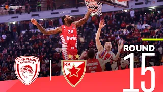 Zvezda stuns Olympiacos to be back on track! | Round 15, Highlights | Turkish Airlines EuroLeague
