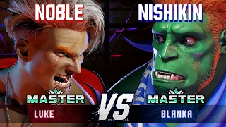 SF6 ▰ NOBLE (Luke) vs NISHIKIN (Blanka) ▰ Ranked Matches ▰ High Level Gameplay