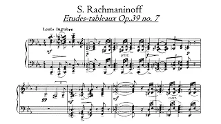 S. Rachmaninoff - Op. 39 Etudes tableaux no. 7 in C minor