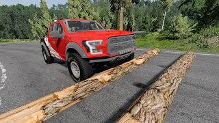 Cars vs Fallen Tree #2 beamng drive ☆ beamng-cars TV