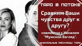 Наши чувства друг к другу! Сравним? Мужской взгляд совместно с Таро в Потоке!