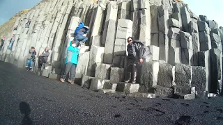 A Dangerous Sneaker Wave @ Reynisfjara Black Sand Beach in  Iceland