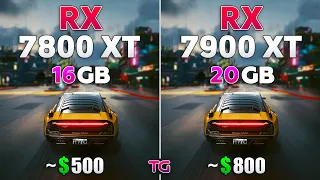 RX 7800 XT vs RX 7900 XT - Test in 9 Games