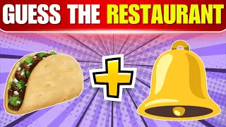 Guess The Fast Food Restaurant by Emoji 🍔🍕| Food Emoji Quiz