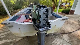 Yamaha 30hp 2 stroke outboard motor overview and lake test
