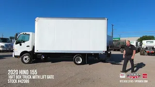 2020 Hino 155 16ft Box Truck w/ Lift Gate - Delivery Van