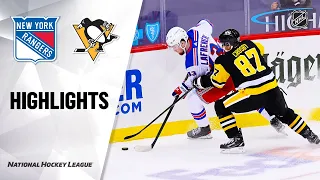 Rangers @ Penguins 1/22/21 | NHL Highlights