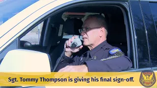 Family and Chief Surprise Sgt. Tommy Thompson on Final Sign-off