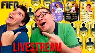 LIVE FIFA 16 | 15.000 FIFA POINTS PACK OPENING | BB GUN DAIZER O DESAFIO