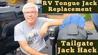 Must-see RV Trailer Hack: Swap Your Tongue Jack and Unlock The Tailgate with this Genius Trick!