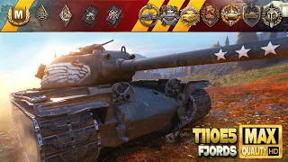 T110E5: One man army on map Fjords - World of Tanks