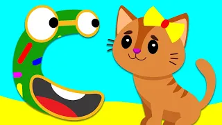 C for Cat - Alphabet Phonics - Learn to Read Letter Sounds with Animals