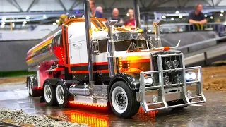 MEGA RC TRUCKS, RC HITACHI WHEEL LOADER, RC CARS!! Messe Leipzig 2019 Modell Hobby Spiel