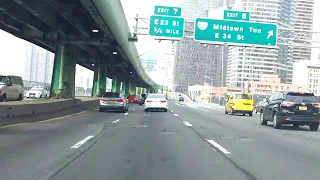 Driving through Downtown New York City southbound