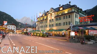 CANAZEI DOLOMITES ITALY - A Beautiful Calm & Relaxing Evening Walk In 8K