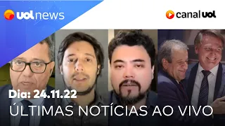 Ação do partido de Bolsonaro, governo Lula e mais notícias ao vivo com Sakamoto, Joel e Tales