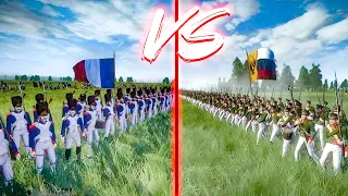 ARMY OF NAPOLEON with ARTILLERY meets with the RUSSIAN ARMY | Napoleon Total War