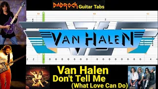 Don't Tell Me (What Love Can Do) - Van Halen - Guitar + Bass TABS Lesson