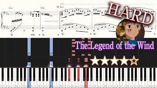 Nausicaä of the Valley of the Wind OP - The Legend of the Wind - Hard Piano Tutorial + Sheets