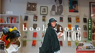 bookstore VLOG: Come BOOK shopping with me at Local, Black-Owned Bookstores + book haul ♡