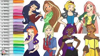 Disney Princess Makeover as DC Super Hero Girls Diana Prince Kara Danvers Selina Kyle Jessica Cruz