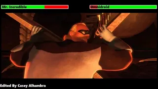 Mr. Incredible vs. Omnidroid (First Fight) with healthbars
