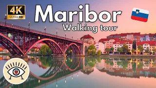 Maribor on Foot [4K] HDR, 👣 Complete Tour of Slovenia's Second City with Subtitles.